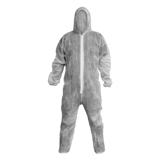 SEALEY - 9601XL Disposable Coverall White - X-Large