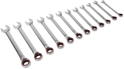 SEALEY - AK63944 Reversible Ratchet Combination Spanner Set 12pc Metric Platinum Series