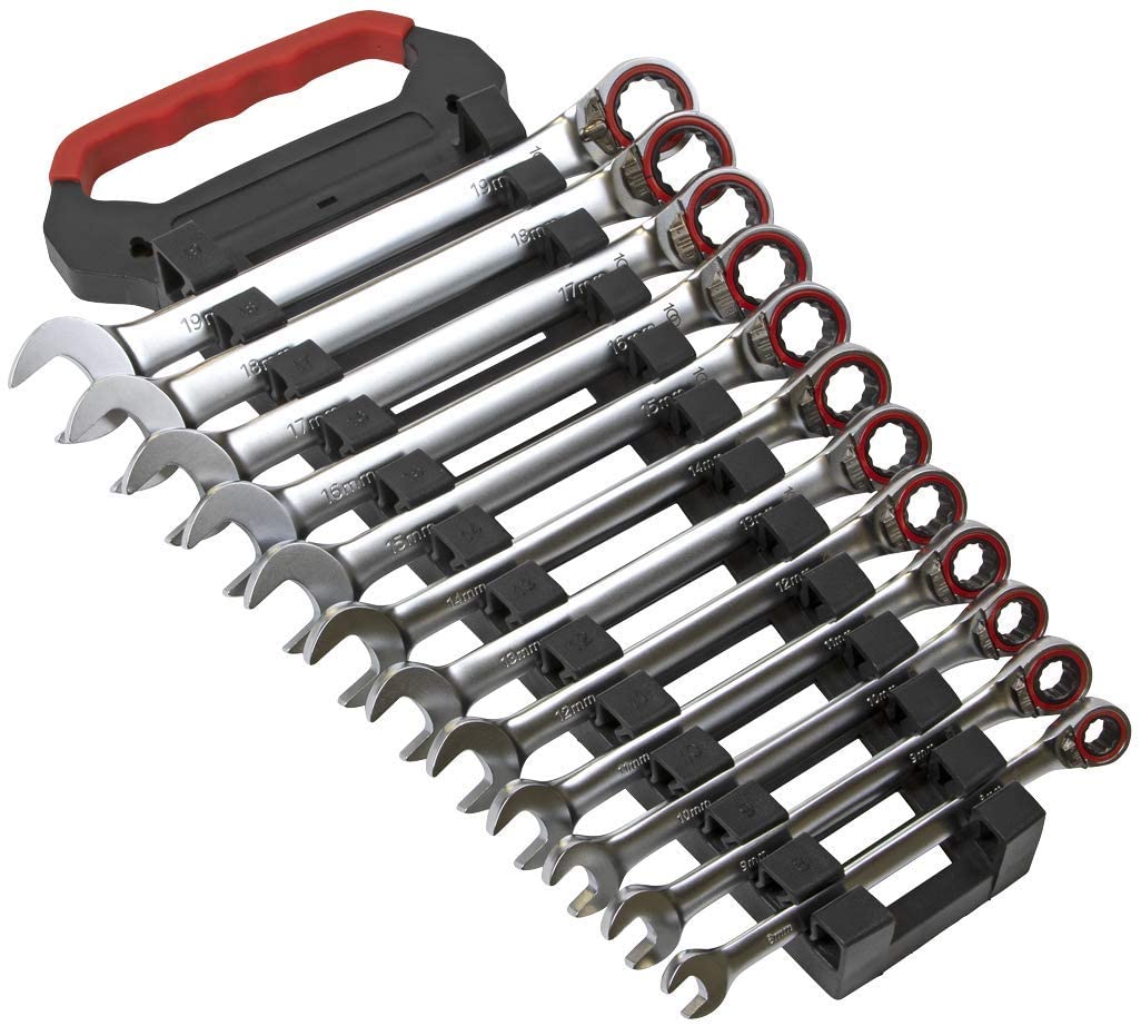 SEALEY - AK63944 Reversible Ratchet Combination Spanner Set 12pc Metric Platinum Series