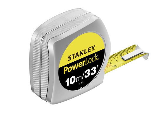 STANLEY® 0-33-443 PowerLock® Classic Pocket Tape 10m/33ft (Width 25mm)