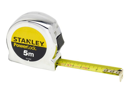 STANLEY® 0-33-552 PowerLock® Classic Pocket Tape 5m (Width 19mm) (Metric only)