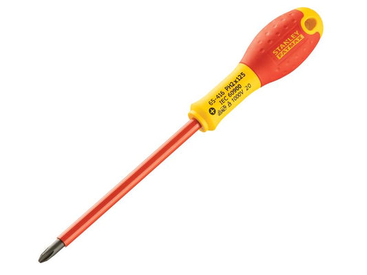 STANLEY® 0-65-416 FatMax® VDE Insulated Screwdriver Phillips Tip PH2 x 125mm