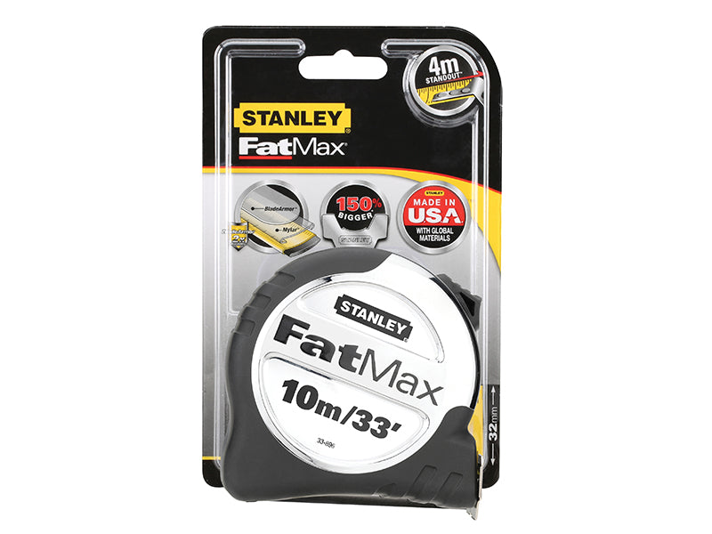 STANLEY® 5-33-896 FatMax® Pro Pocket Tape 10m/33ft (Width 32mm)