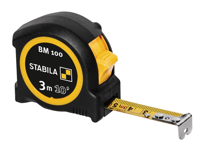 Stabila 19569 BM 100 Compact Pocket Tape 3m/10ft (Width 19mm)