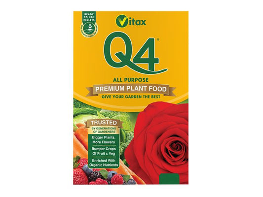 Vitax 6QF96 Q4 Pelleted Fertilizer 0.9kg Box