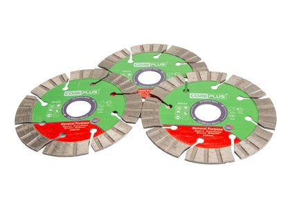 CorePlus Hybrid Diamond Blades 115mm Tin of 3