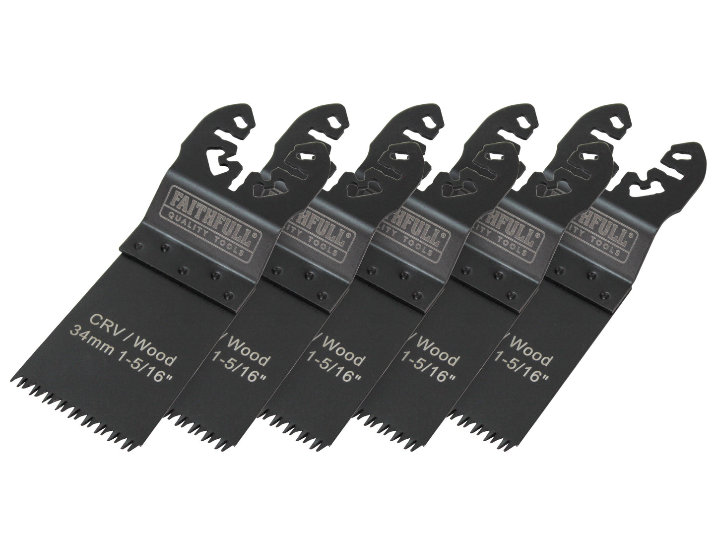 Faithfull Multi-Function Tool Blades in Case, 5 Piece