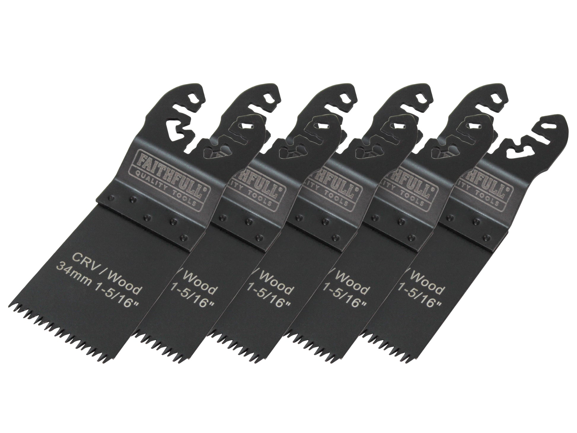 Faithfull Multi-Function Tool Blades in Case, 5 Piece