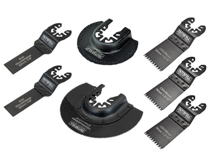 Faithfull Multi-Function Tool Blade Set in Case, 7 Piece