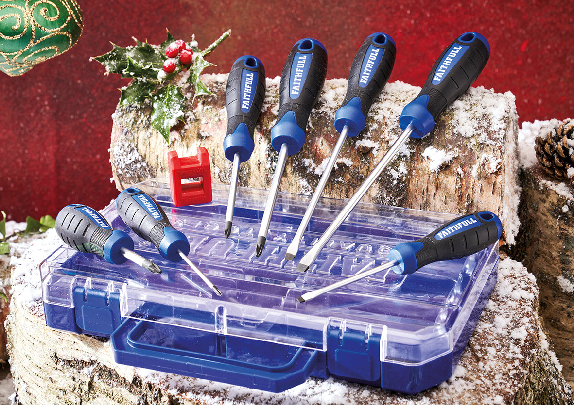 Faithfull Soft Grip Screwdriver Set, 8 Piece