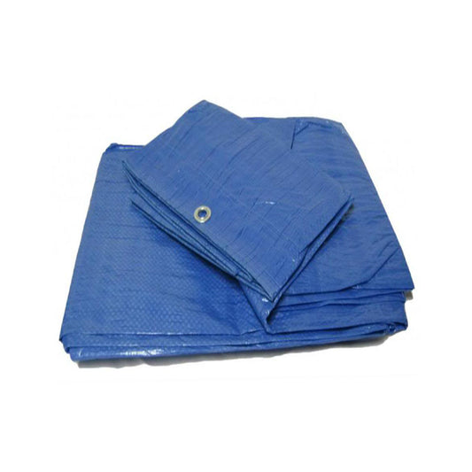 Pack of 10 Yuzet Blue 2.4m x 3m Waterproof Tarpaulin Sheet Cover Camping Tarp